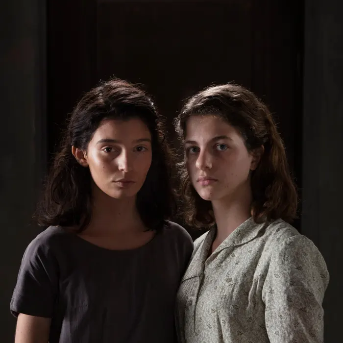 Lila and Elena from My Brilliant Friend HBO series.